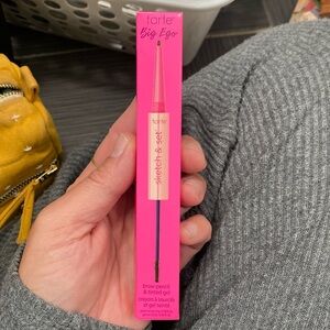 Tarte Big Ego brow pencil and tinted gel color black/brown